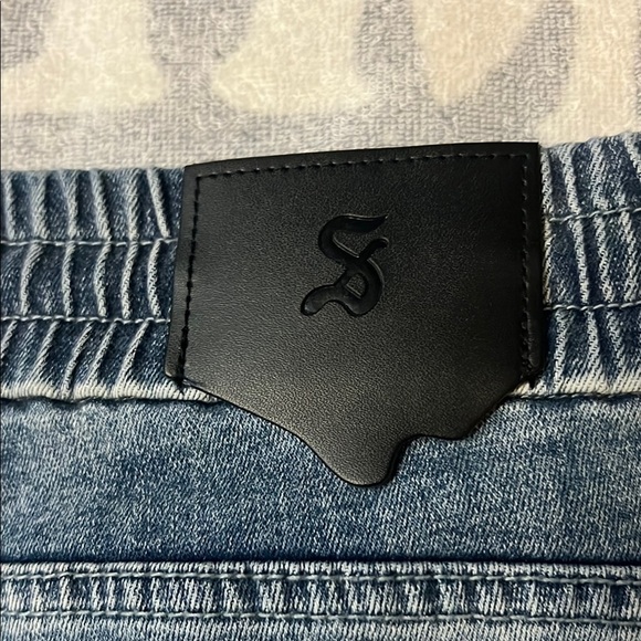 Saint Morta Doomsday Distressed Joggers Vintage Blue - Picture 13 of 15